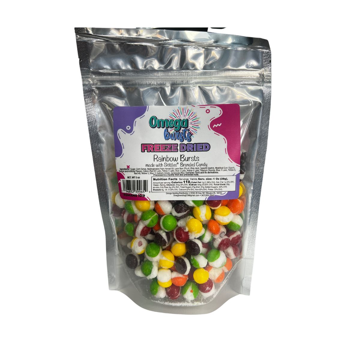 Freeze Dried Rainbow Skittles